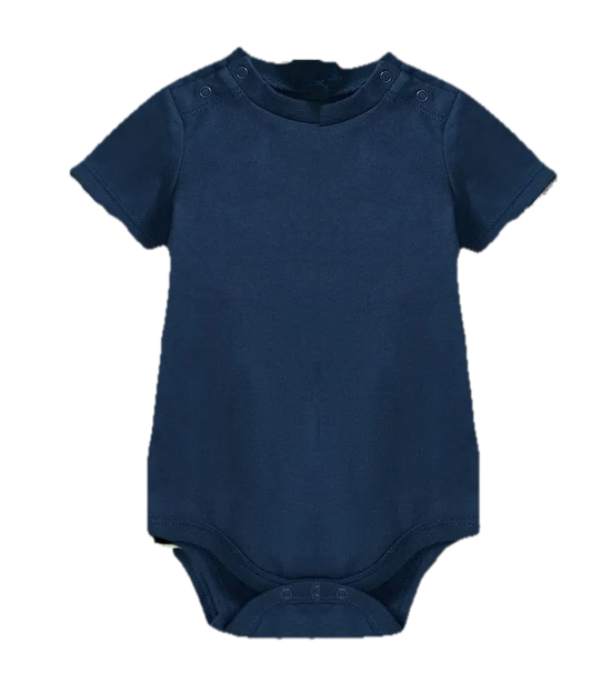 Navy Organic Onesie