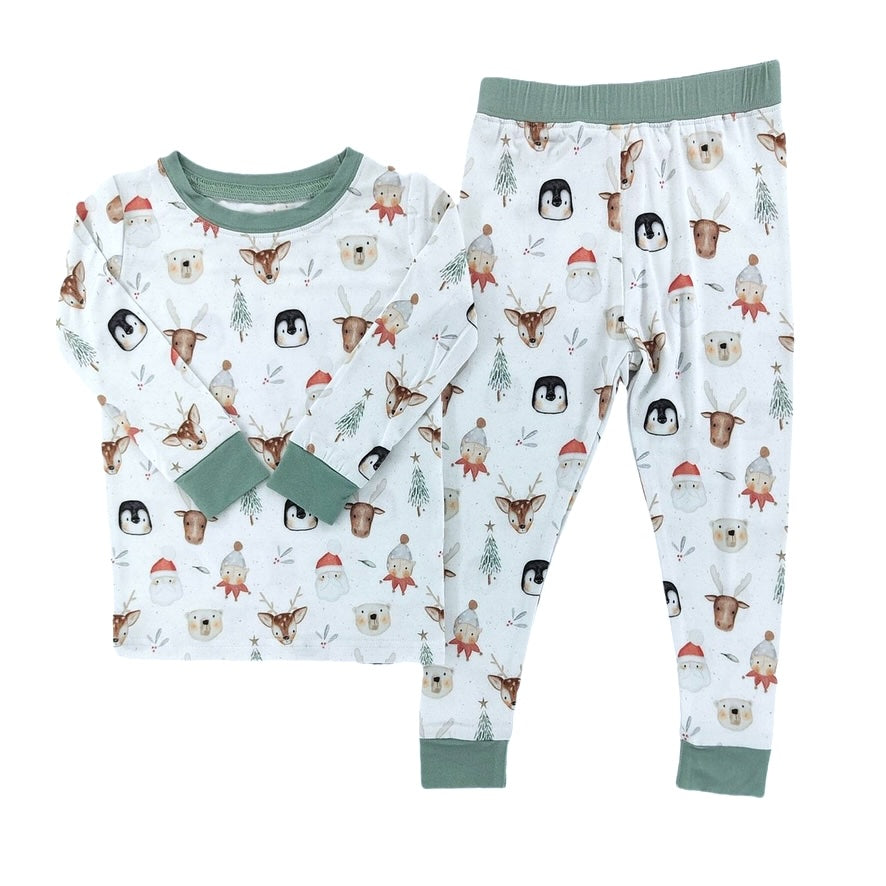 Kids North Pole Pals Bamboo Pajamas