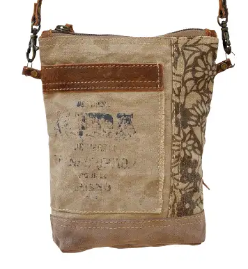 Canvas Aida Passport Bag