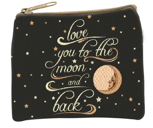 Love You Moon & Back Coin Purse