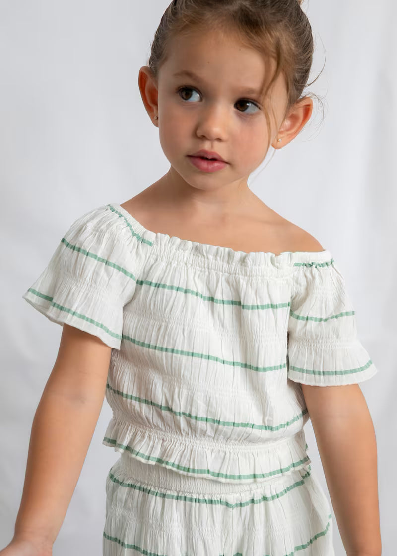 Girls Striped Pants & Top Set