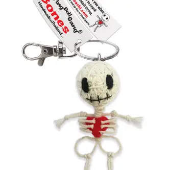 Bones String Doll Keychain