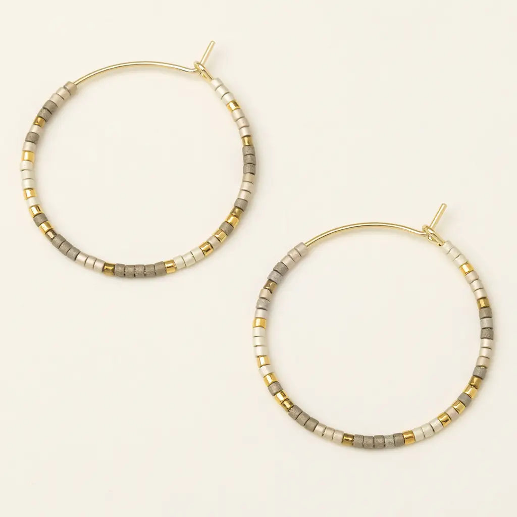 Chromacolor Miyuki Small Ombre Hoop Earrings