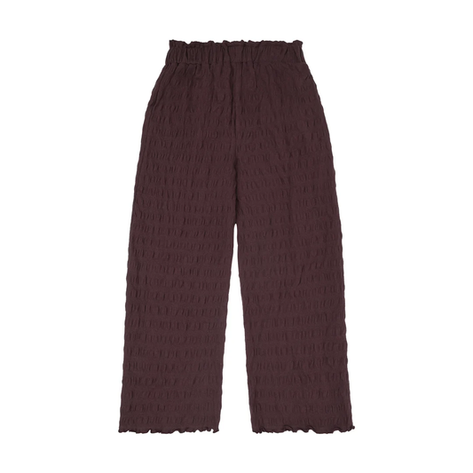 Girls Ruched Plum Pants