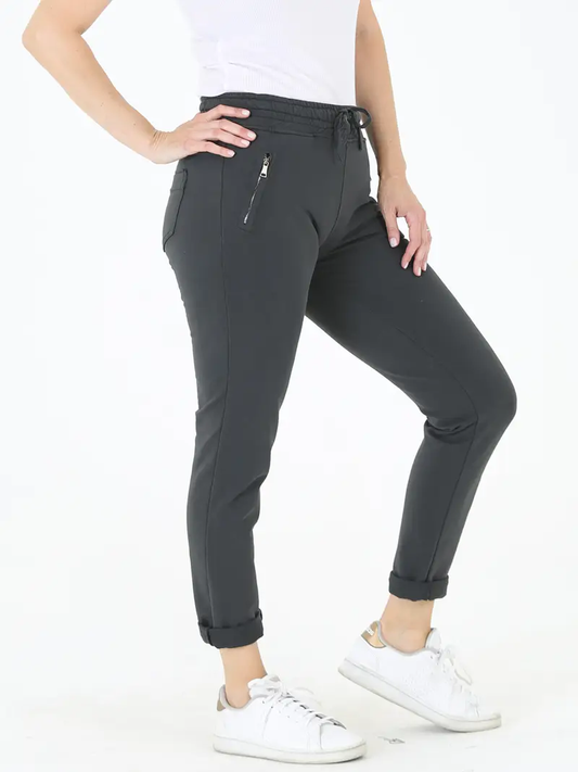 French Terry Joggers w/ Zipper Pocket