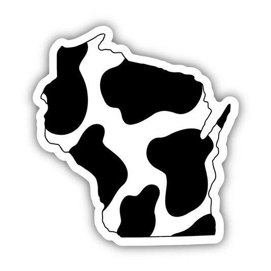 Wisconsin Cow Sticker