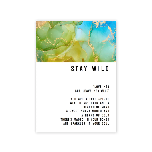 Stay Wild Soul Child Greeting Card