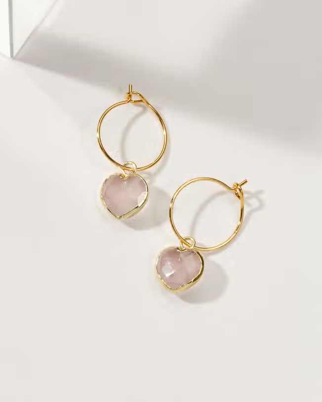 Conversation Heart Mini Hoop Earrings