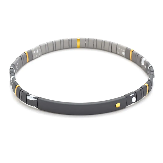 Good Karma Bracelet Ombre -Charcoal : Strength + Grace