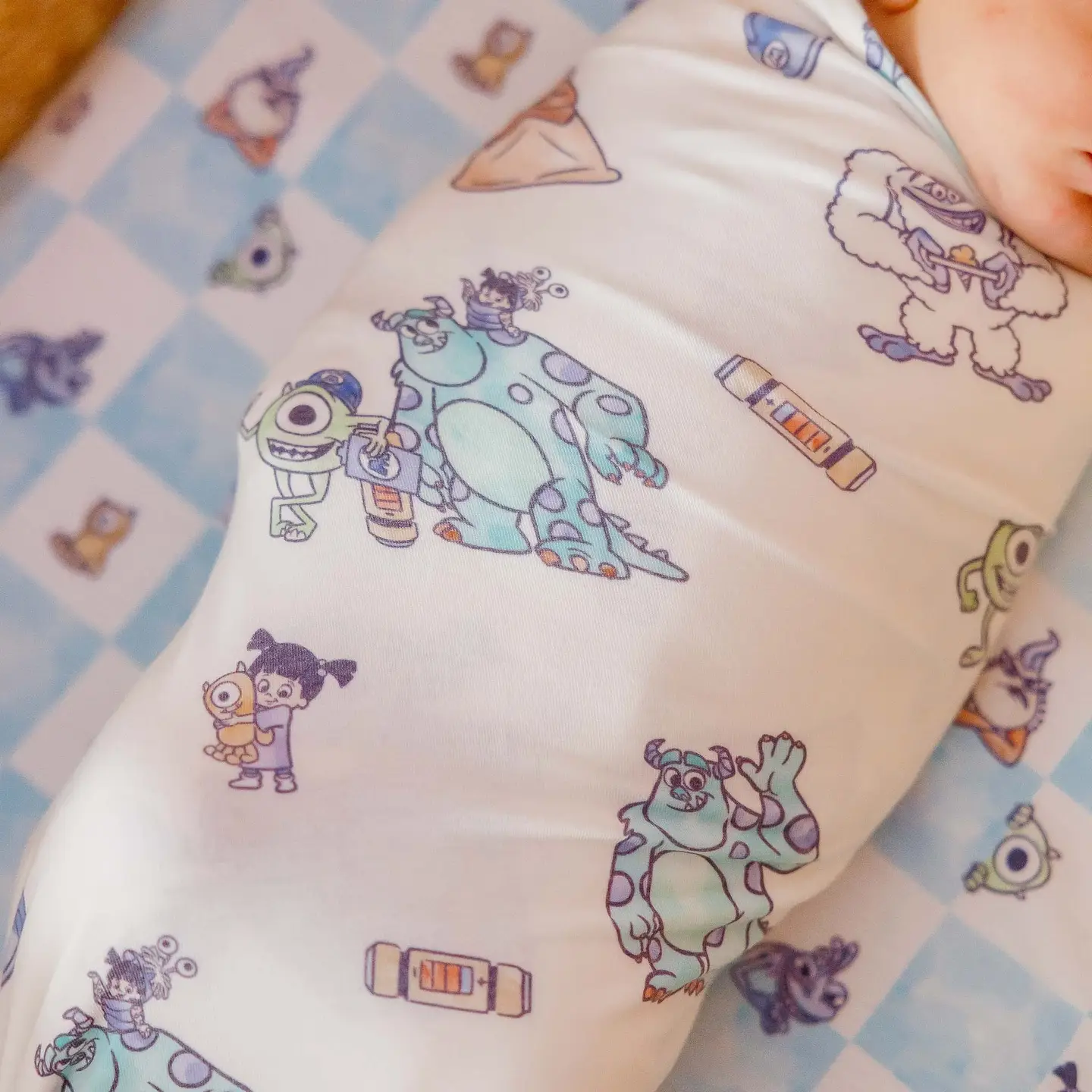 Monsters Inc, Friends Knit Swaddle Blanket