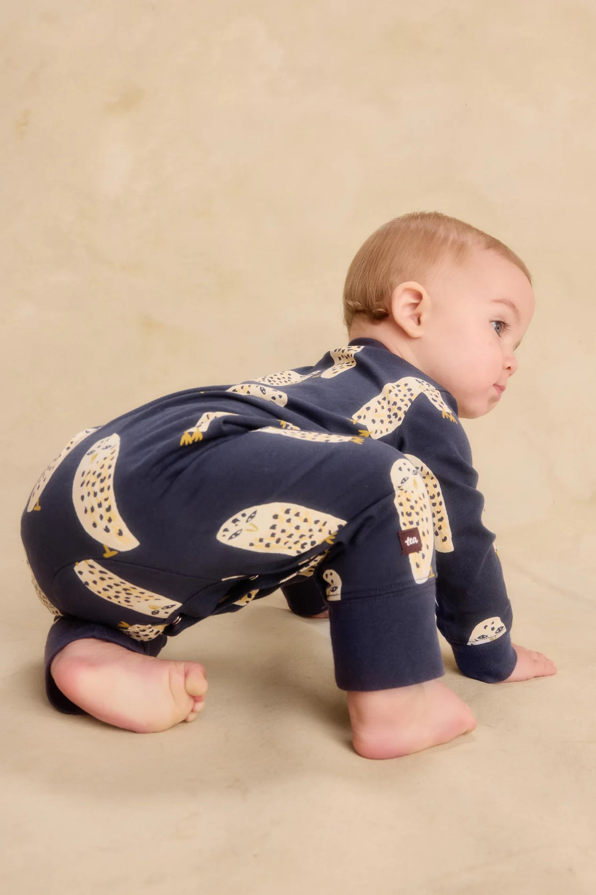 Baby Snowy Owl Pocket Romper