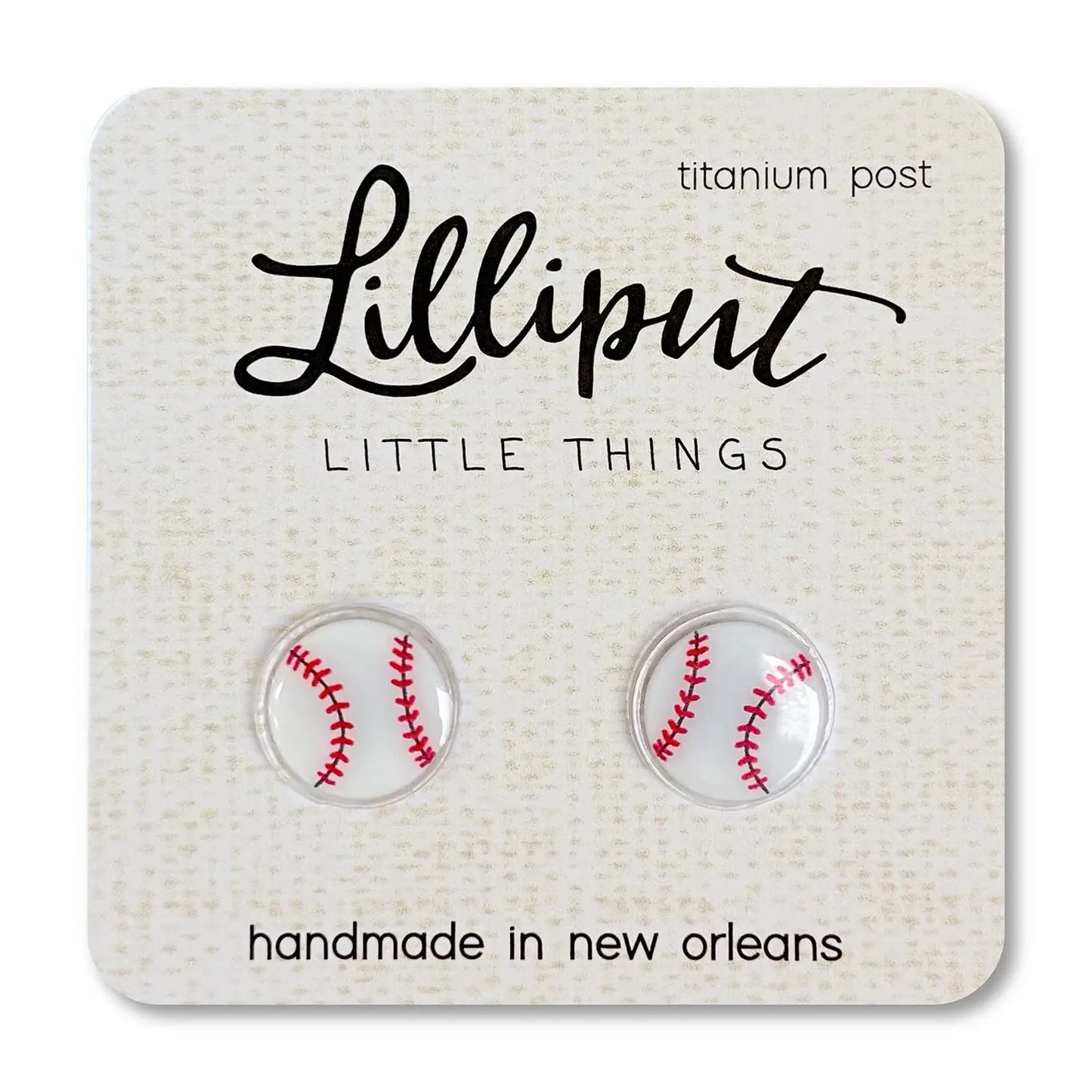 Baseball Stud Earrings