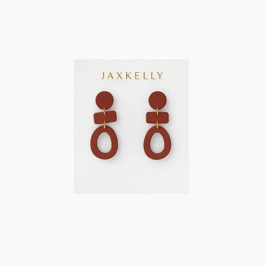 Three Tier Clay Earrings
