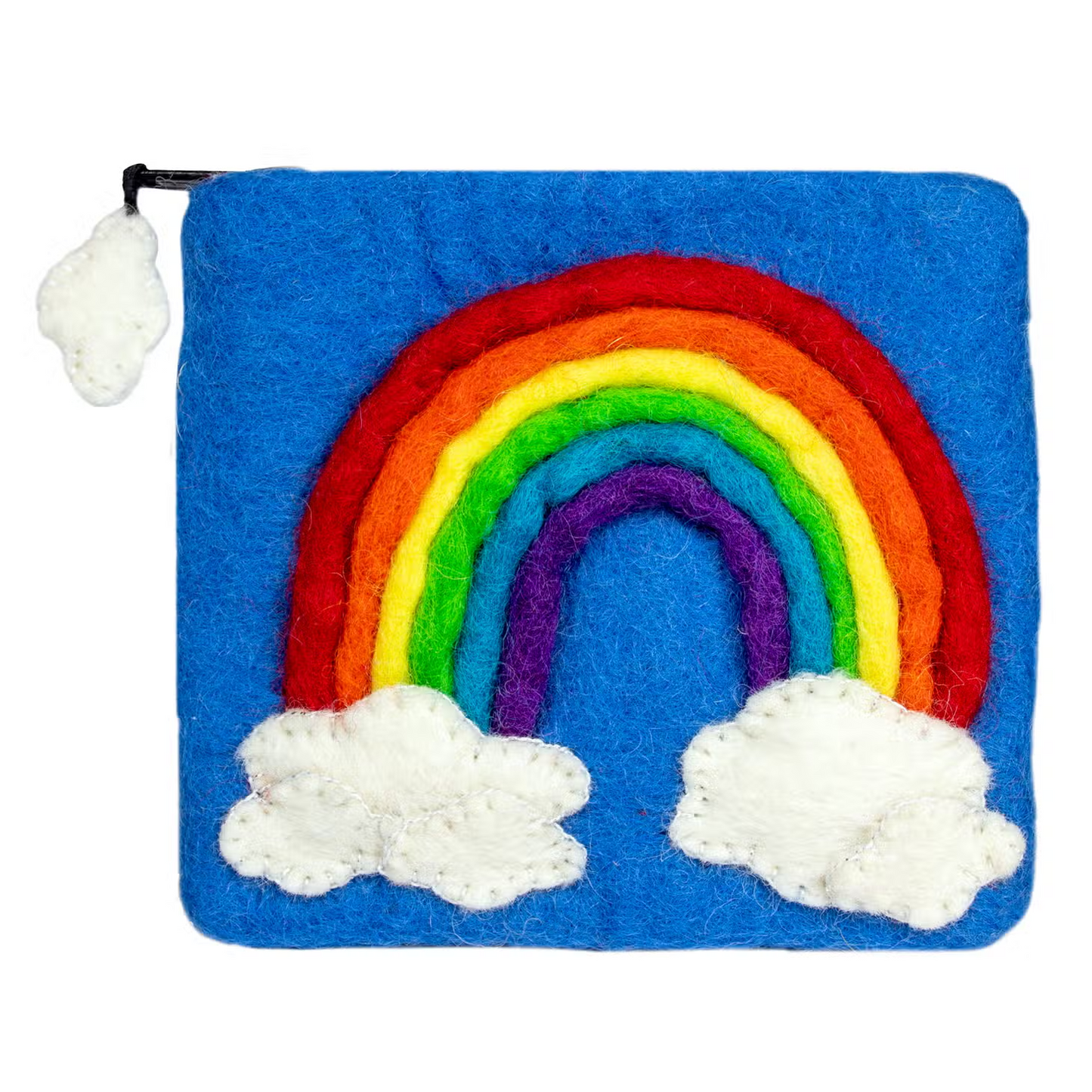 Felted Coin Purse - Rainbow