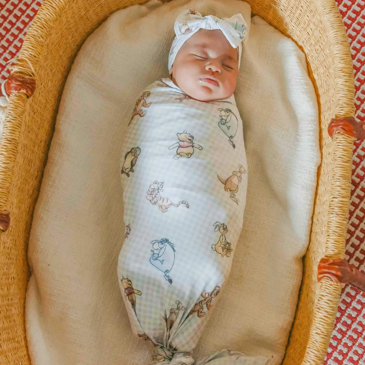 Winnie the Pooh & Friends Knit Swaddle Blanket