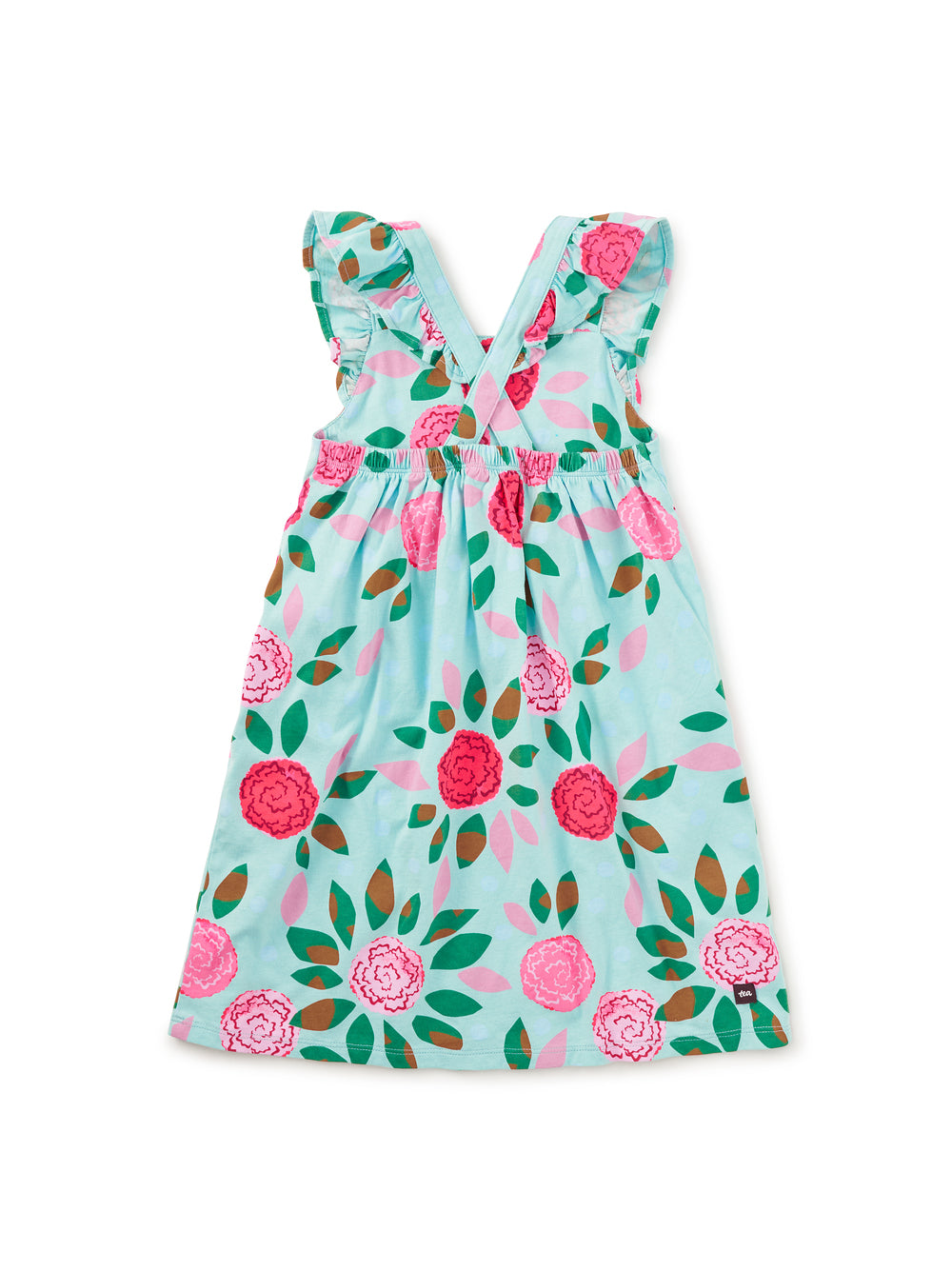 Girls Spinning Carnation Ruffle Dress