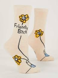 Friendly B*tch Crew Socks