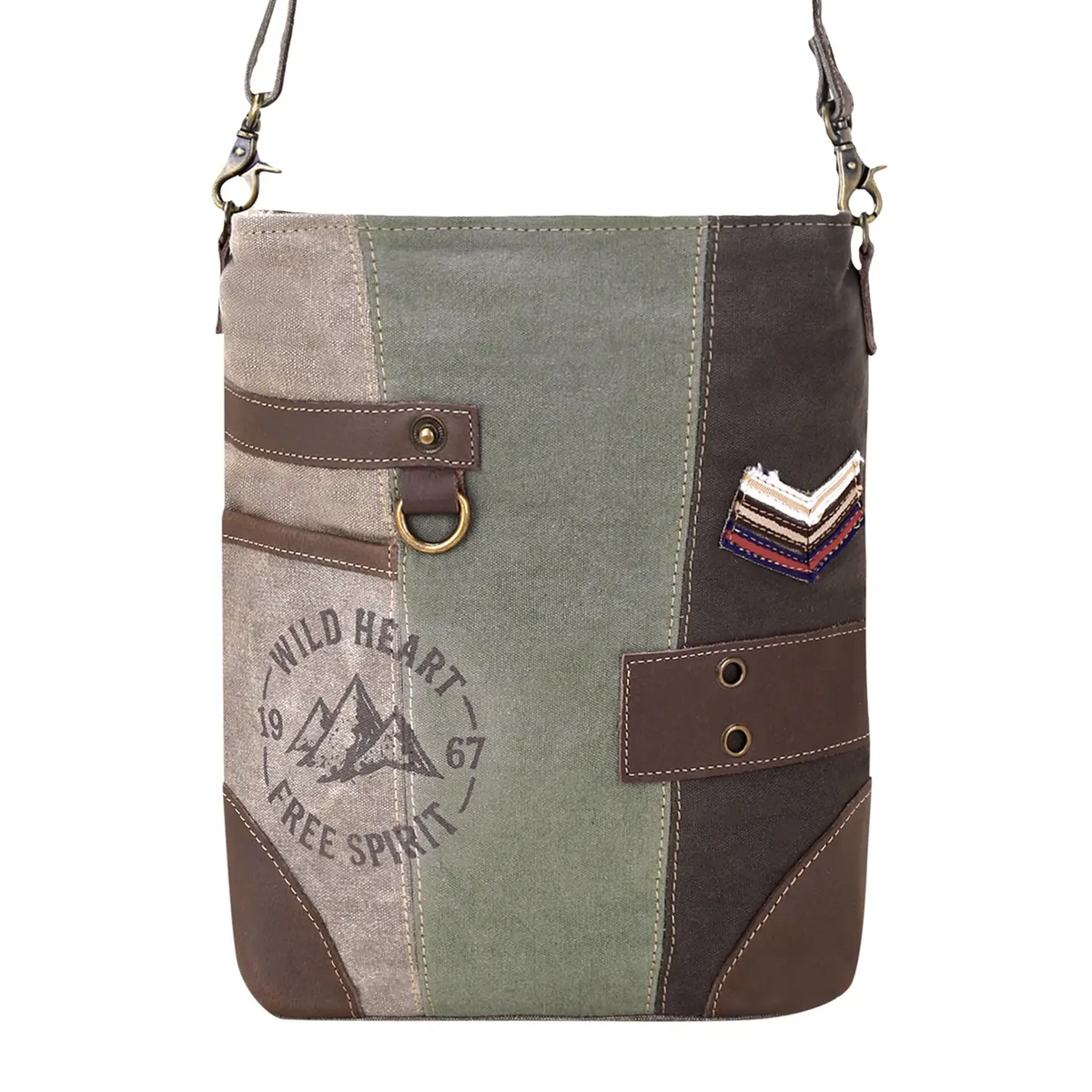 Cenizo Canvas Crossbody Bag