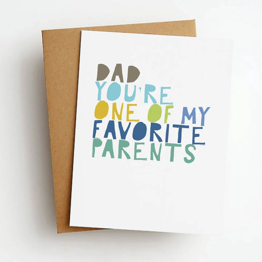 Dad Favorite Parents Card