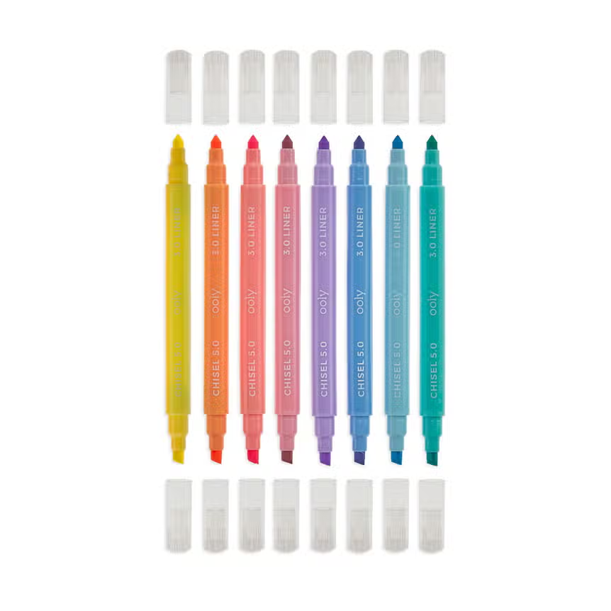 Pastel Liners Double End Markers