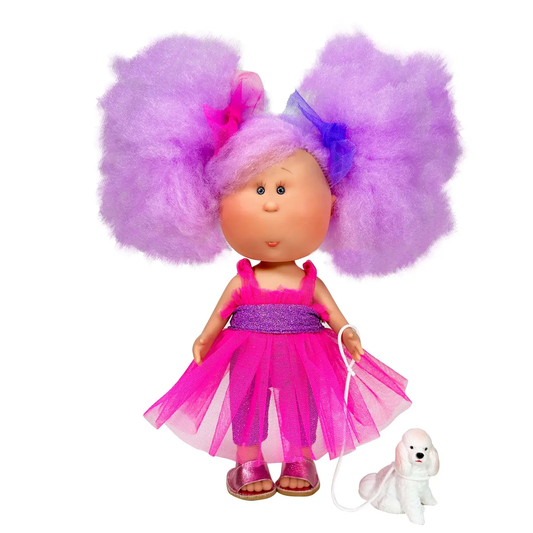 Mia Doll with Pet Purple Cotton Candy