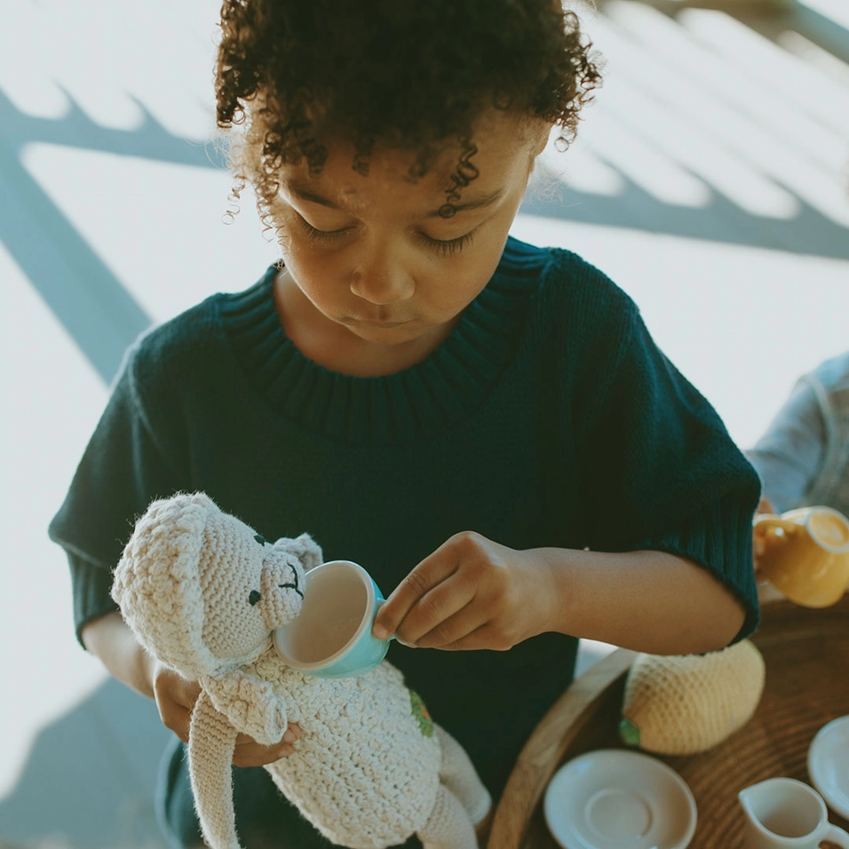 Organic Lamb Knit Rattle