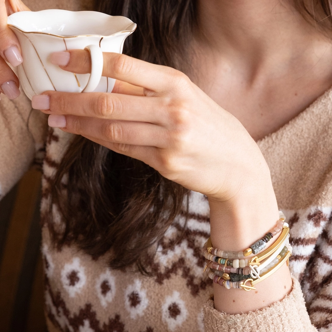 Hidden Message Bracelet Badass/Larimar