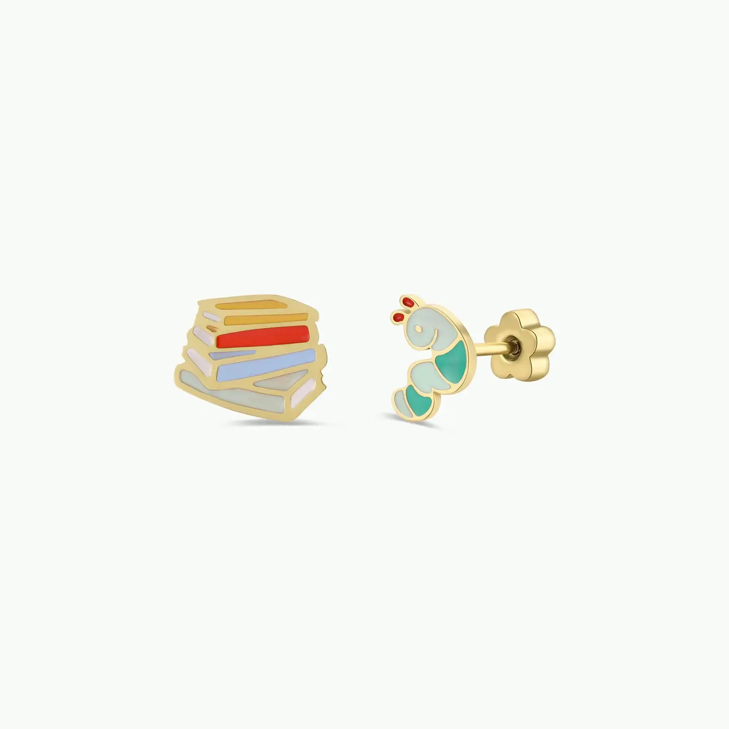 Bookworm Flat Back Earrings