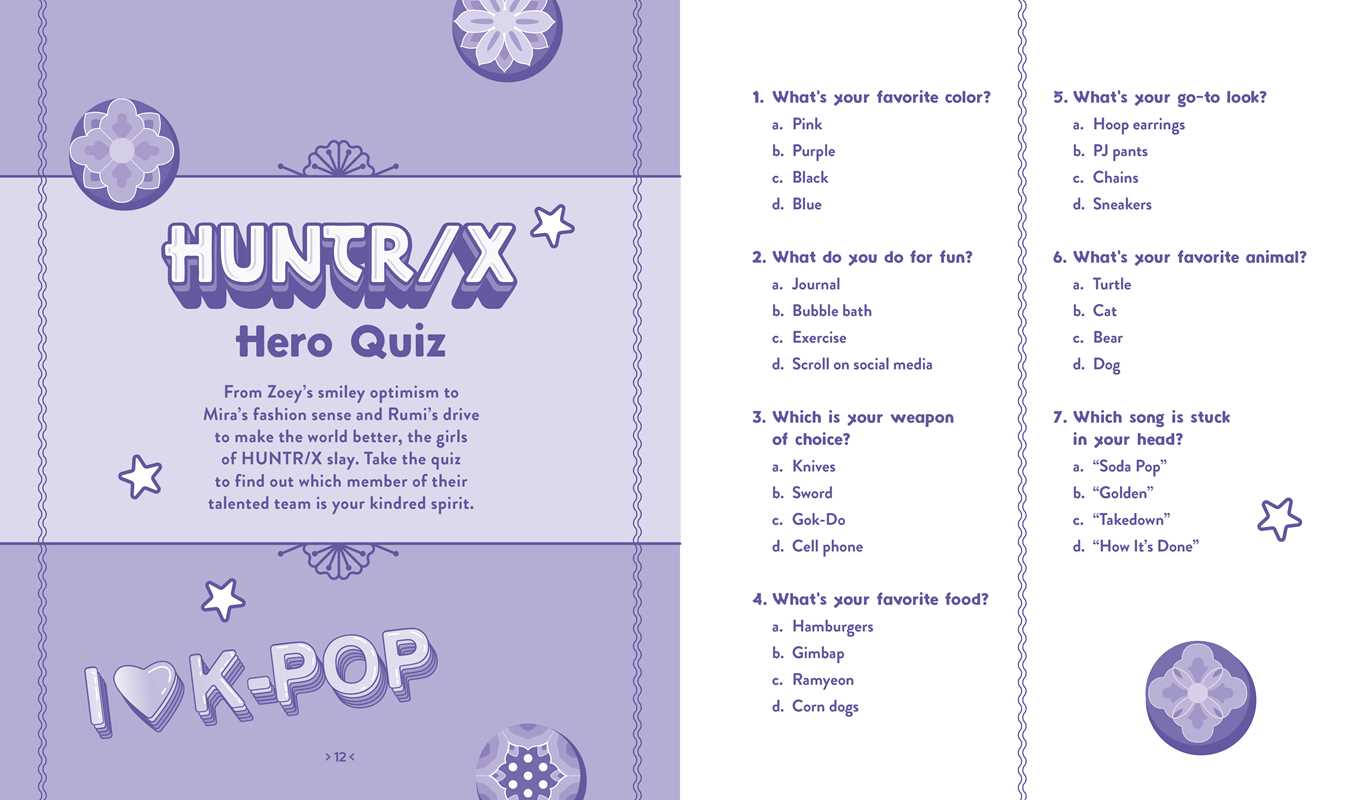 Unofficial Kpop Demon Hunters Activity Book