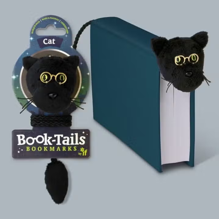 Book-Tail Bookmark Black Cat