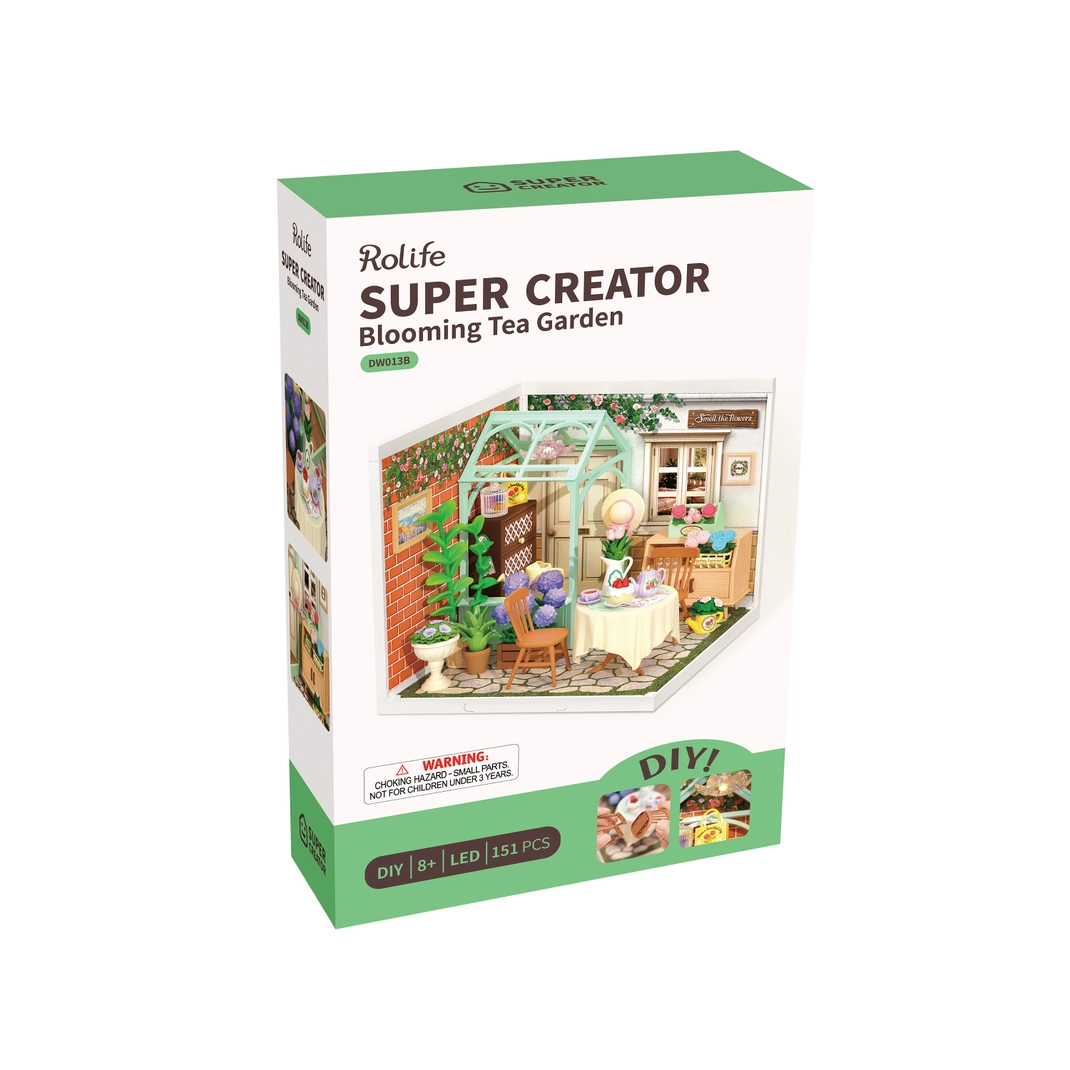 Miniature House Kit: Blooming Tea Garden