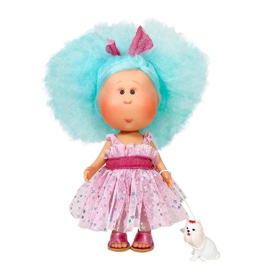 Mia Doll with Pet Turquoise Cotton Candy