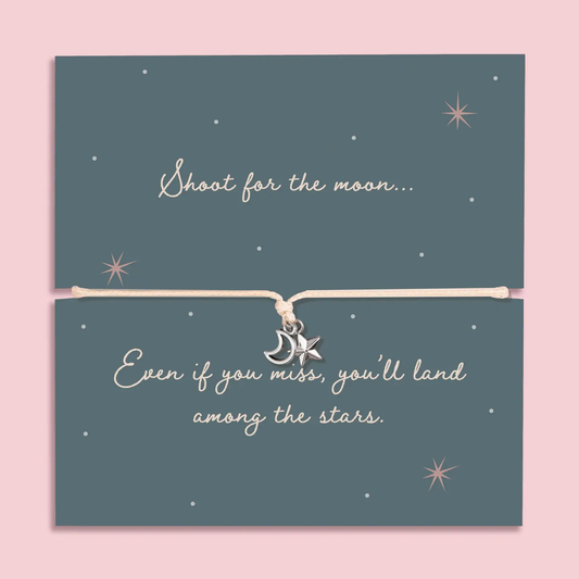 Shoot For the Moon Wish Bracelet