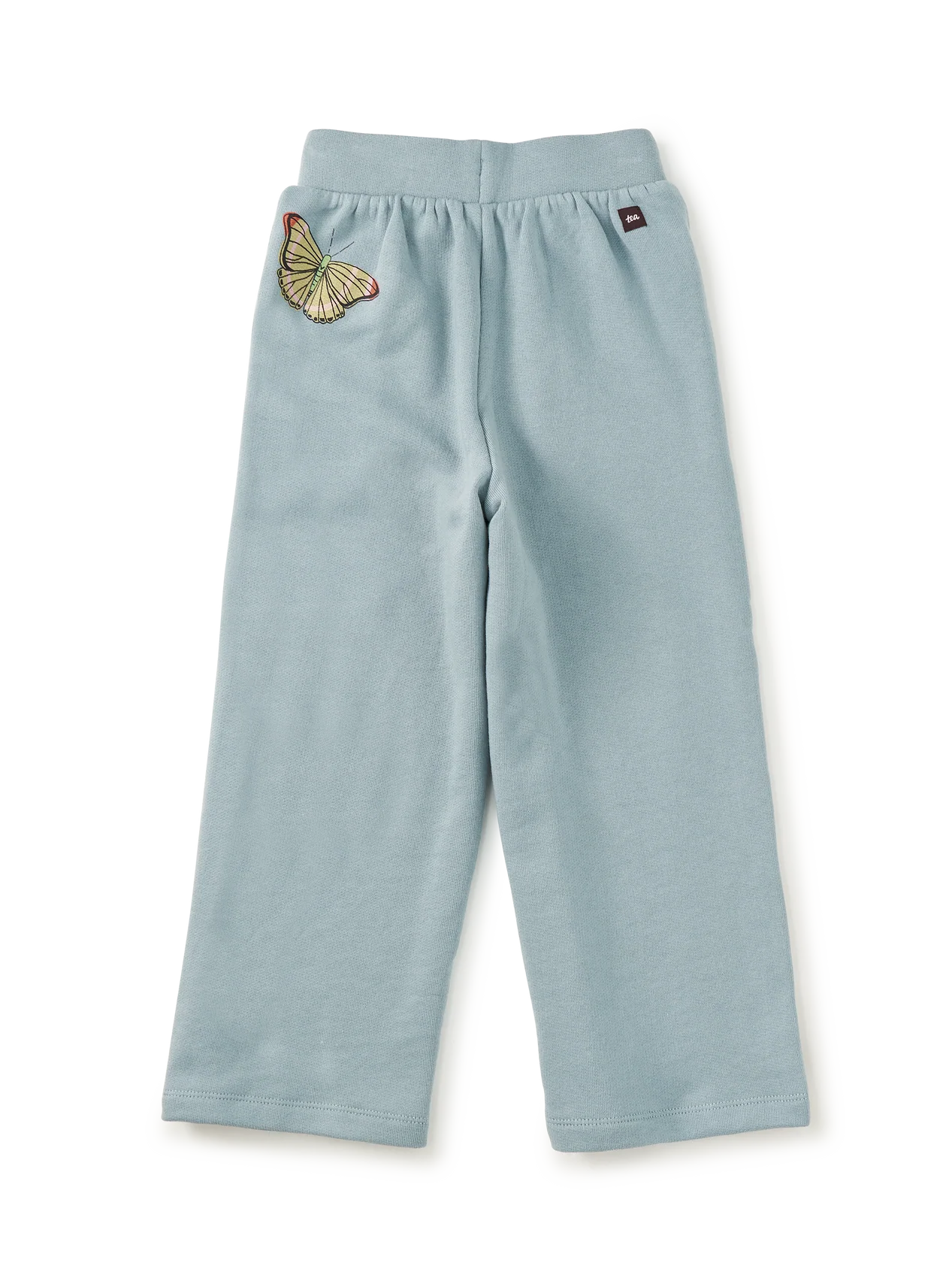 Girls Butterfly Wide Leg French Terry Pants