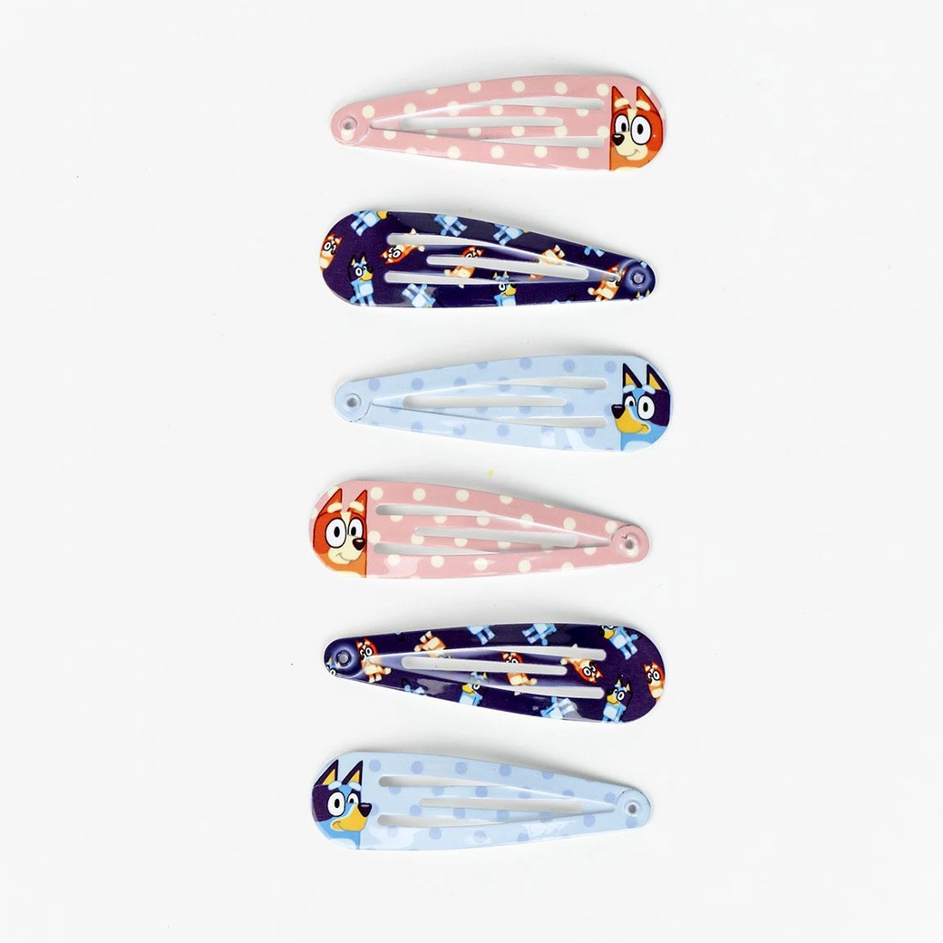 Bluey Hair Clips 6pk