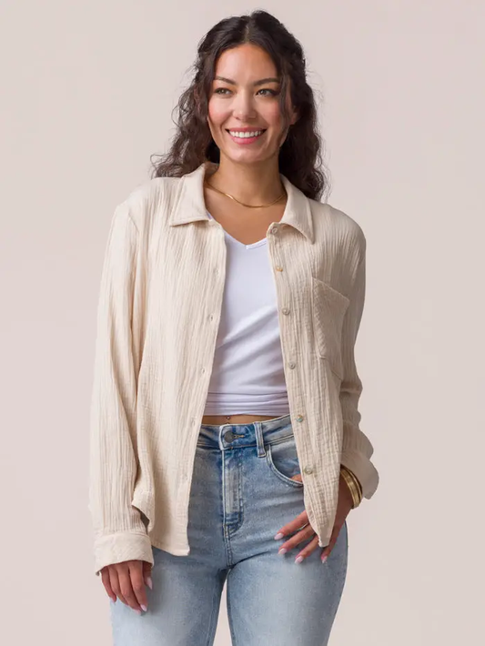 Effortless Button-Up Top