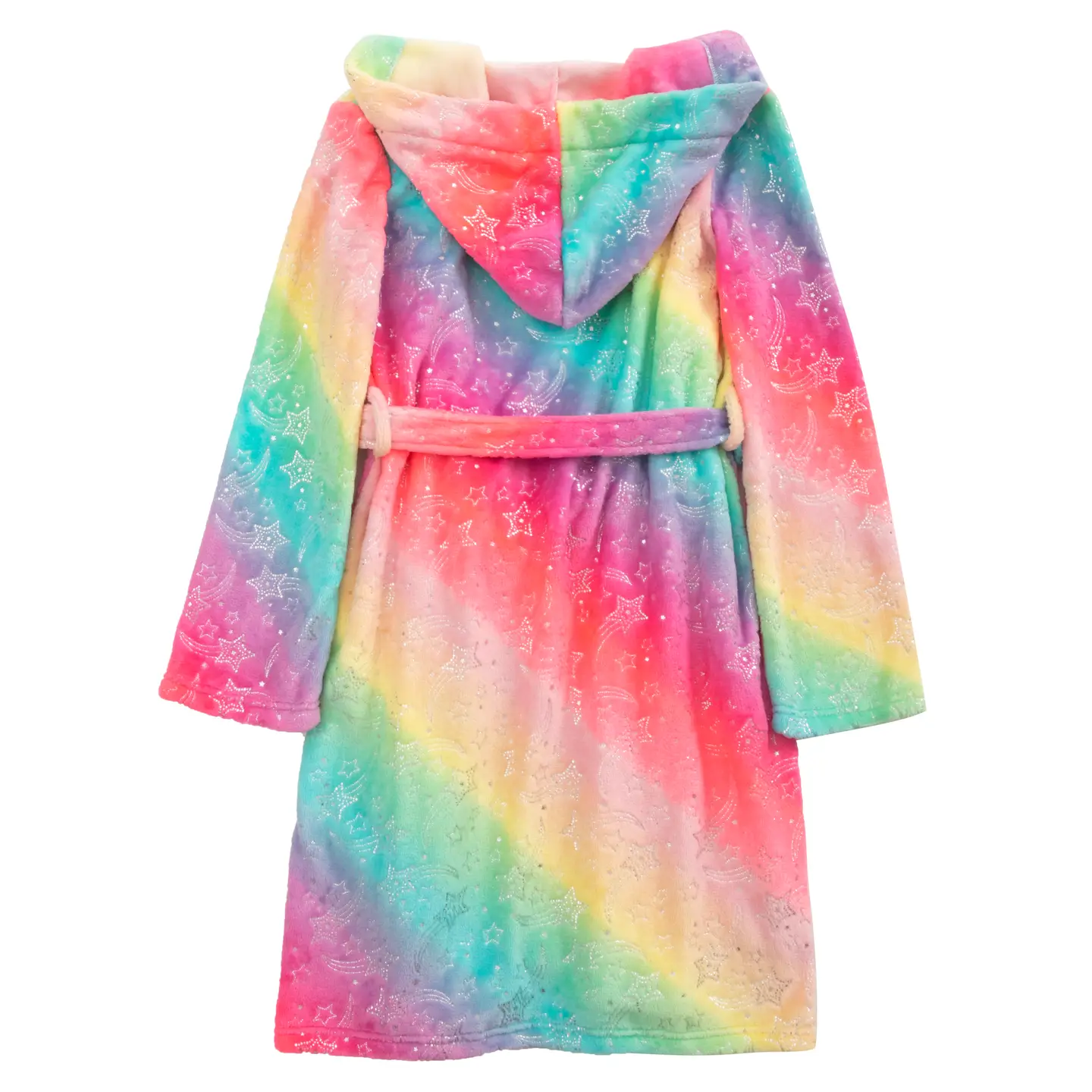 Kids Rainbow Fleece Robe