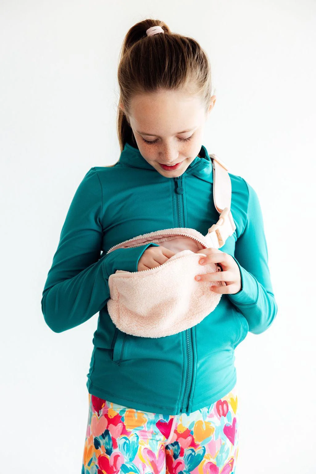 Girls Fleece Belt Bag