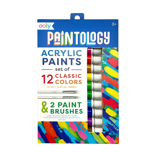 Paintology Acrylic Paints + Brushes