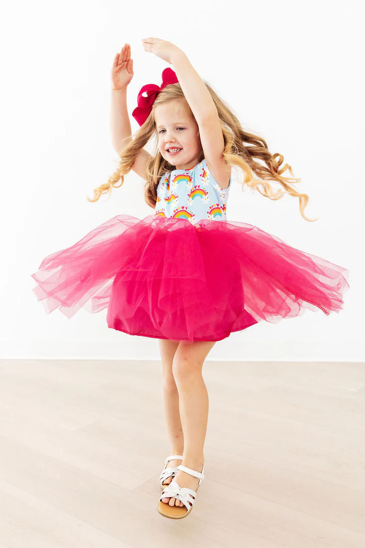 Smiling Daisies Rainbow Tutu Dress