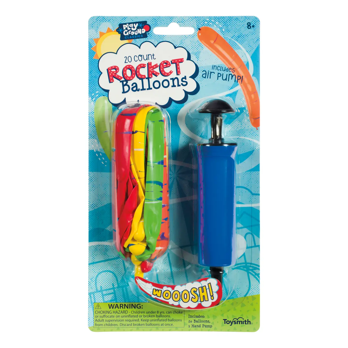 Rocket Balloons w/ Pump