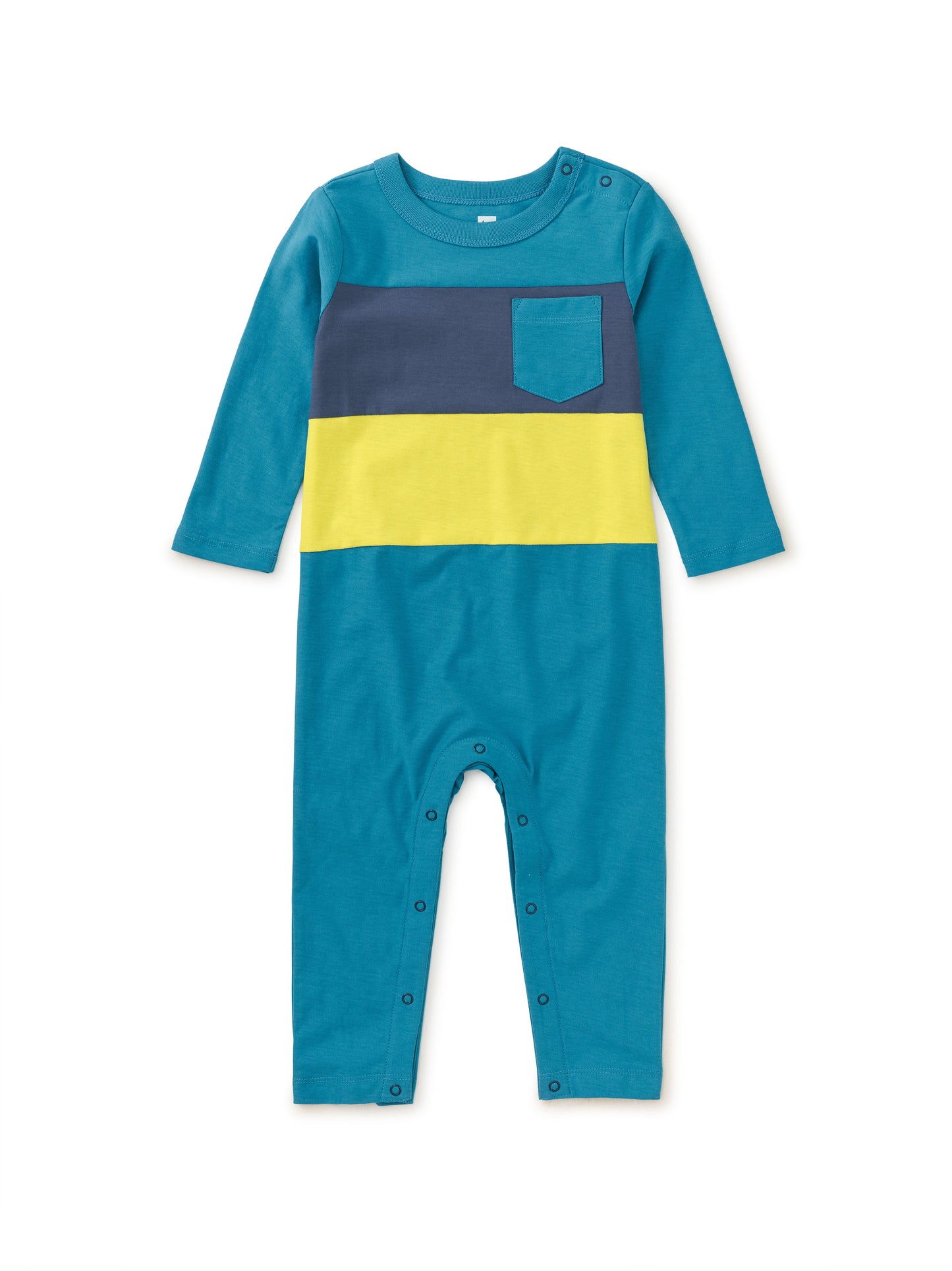 Striped Pocket Baby Romper