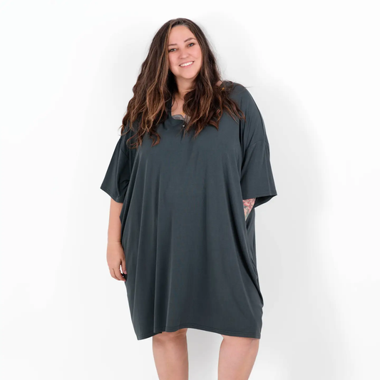 Solid Bamboo Muumuu Nightgown