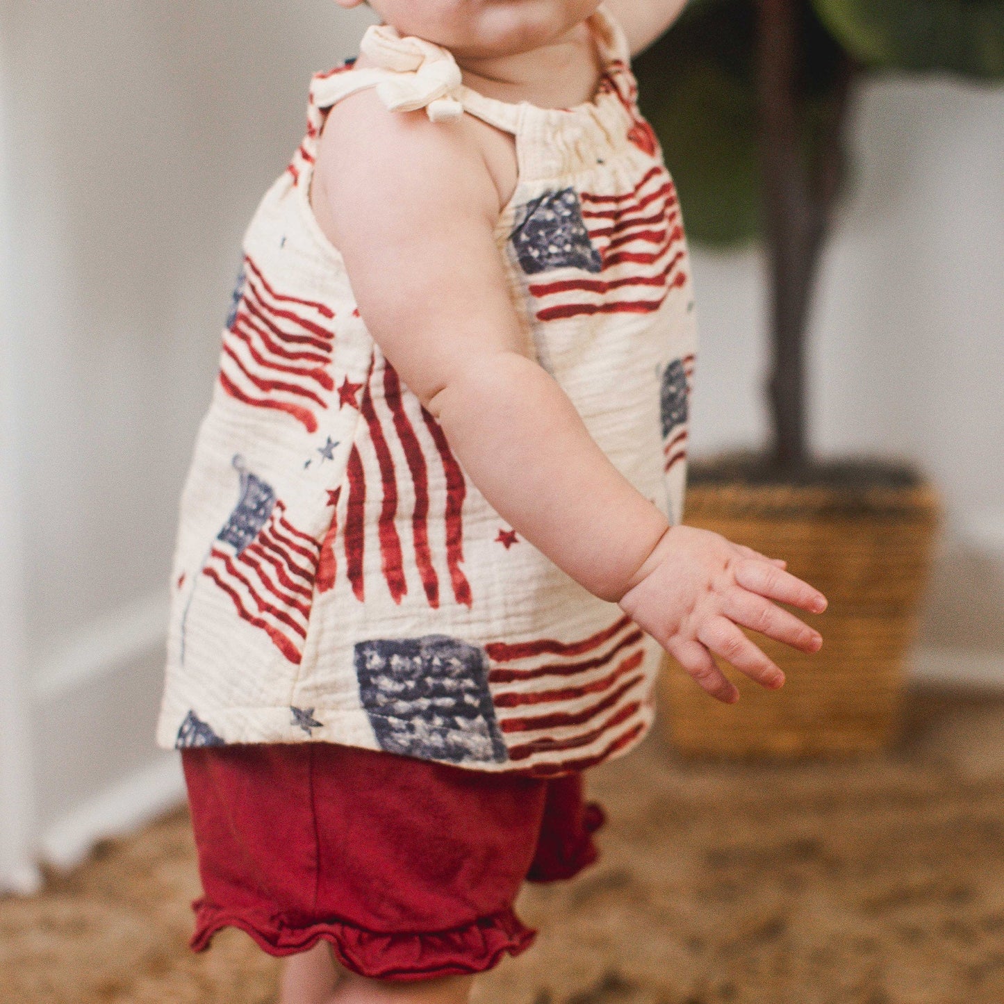 Baby American Flag Tank + Shorts Set