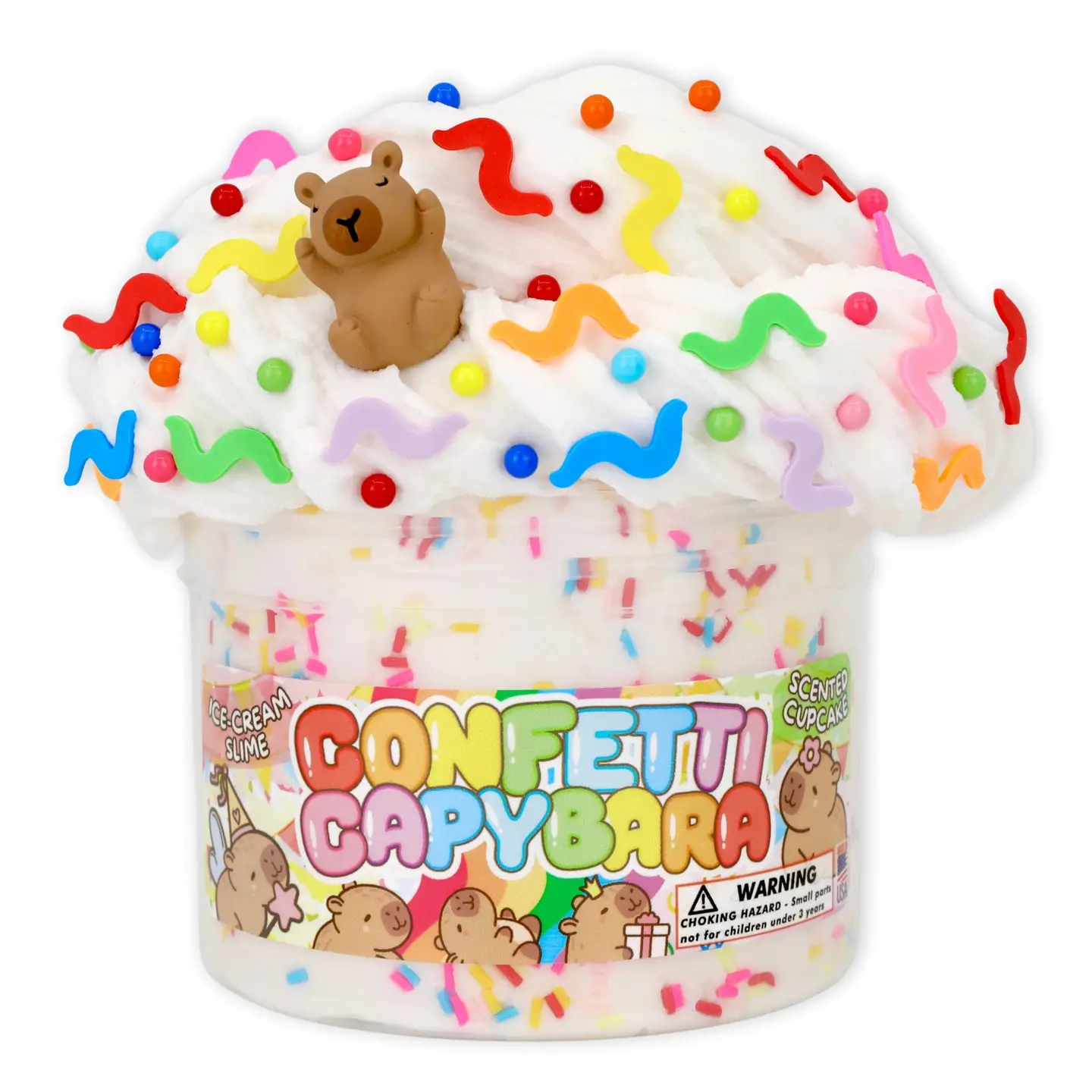 Confetti Capybara Ice Cream Slime