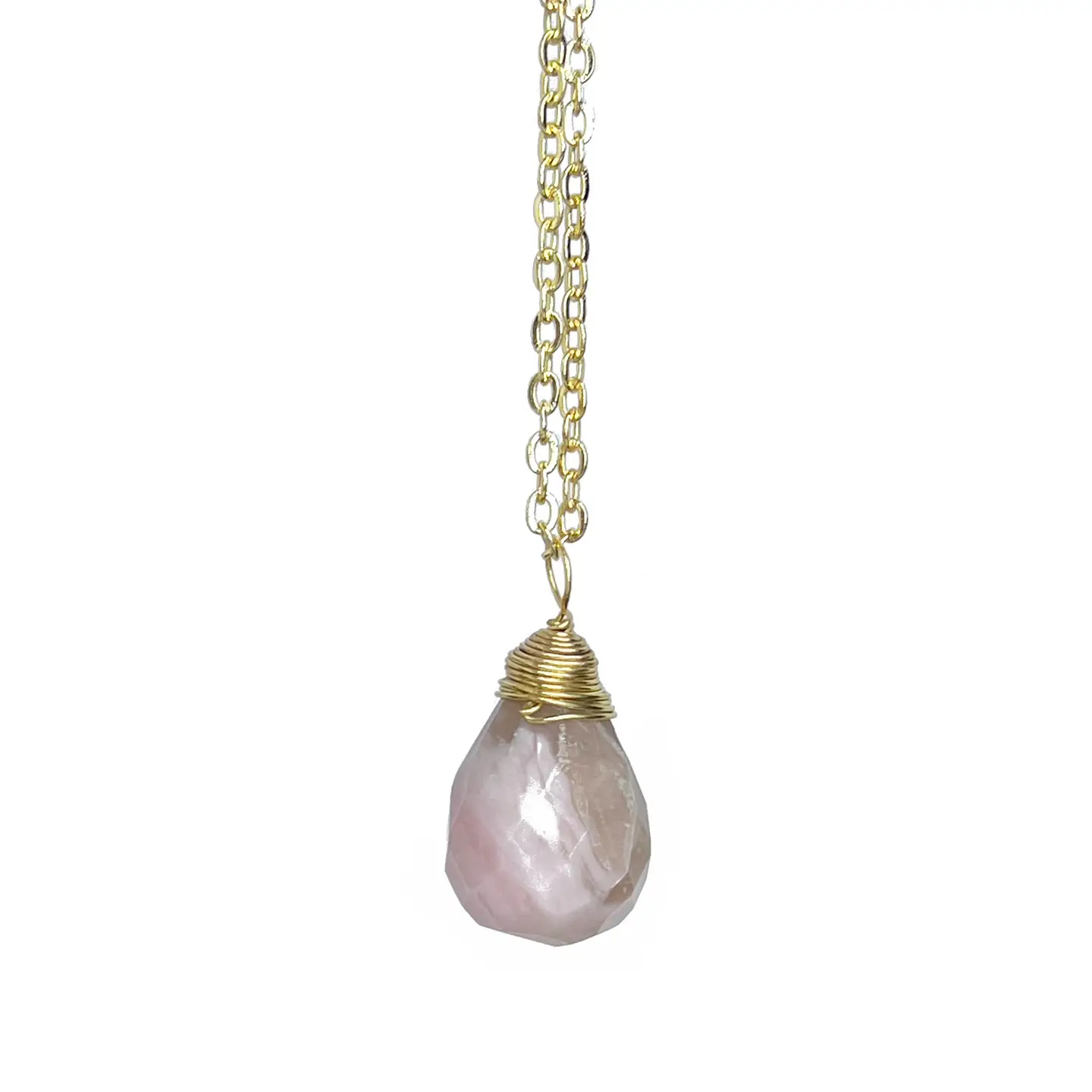 Gold-Plated Teardrop Necklace