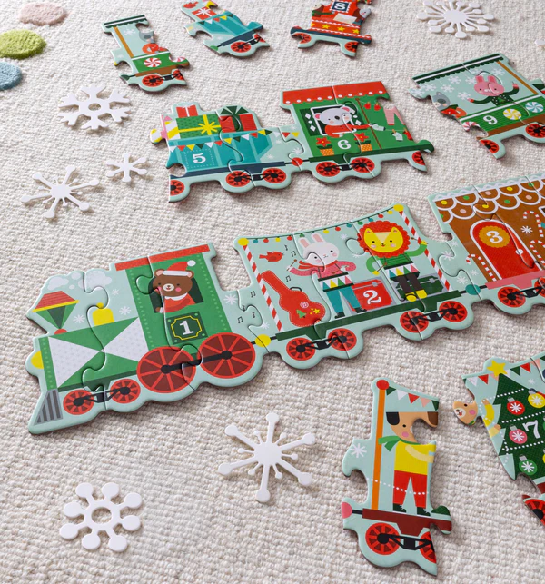 Shaped Floor Puzzle: Christmas Train
