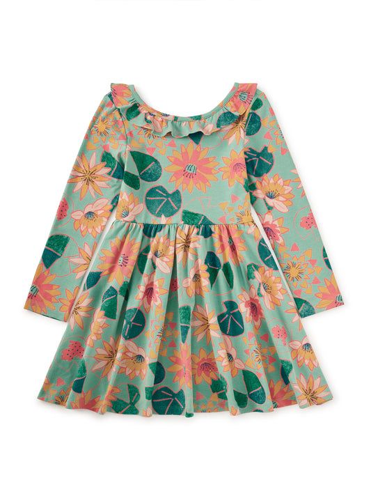 Girls Chalk Water Lillies Ballet Dress