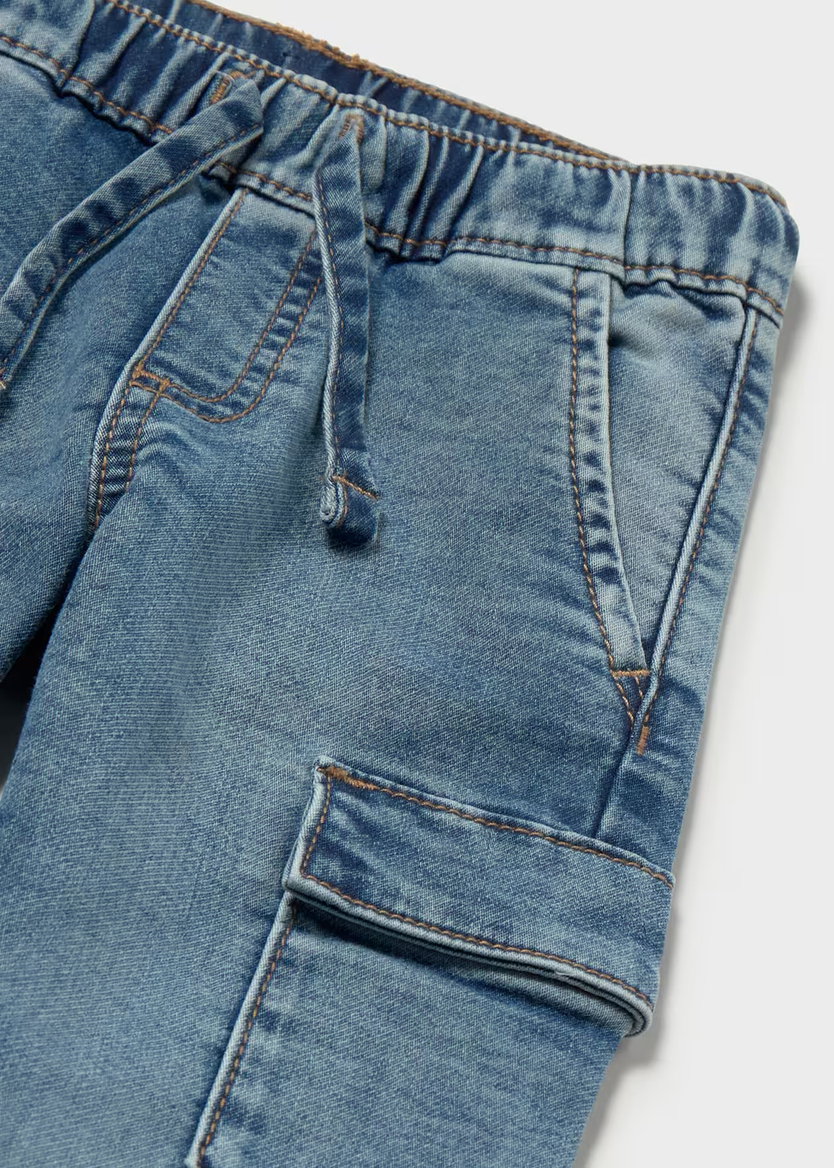 Baby Cargo Denim Pants