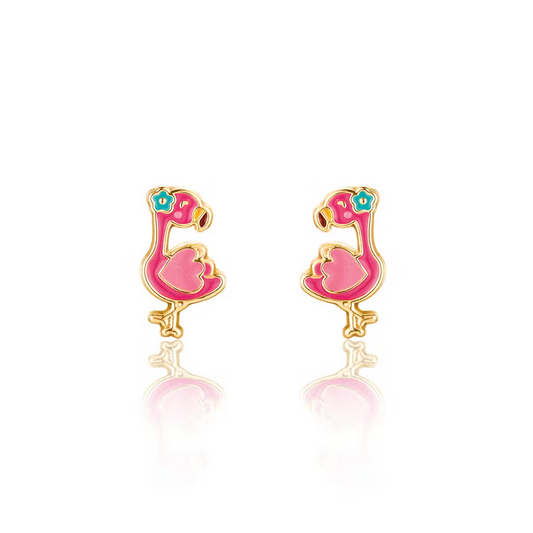 Fantasic Flamingo Stud Earrings